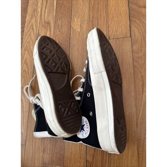Converse x Comme des Garcons Play Chuck 70 Hi Sneakers 5.5 Men's 7.5 Women's - Picture 7 of 10